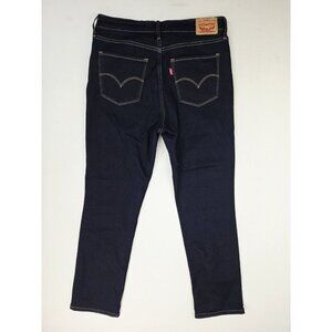 Levi's Size 30X29 Womens 724 High Rise Straight Blue Denim 5 Pocket Logo Jeans